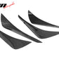 2017-2020 Subaru BRZ Toyota 86 GT86 Front Bumper Canards Carbon Fiber