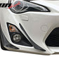2017-2020 Subaru BRZ Toyota 86 GT86 Front Bumper Canards Carbon Fiber