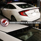 2016-2021 Civic 10th FC1 FC2 FC5 Sedan Gloss Black Roof Spoiler ABS