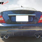 2012-2015 Mercedes Benz C204 LCI Sport Rear Bumper Diffuser Lip ABS