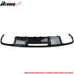 2011-2017 Benz CLS Class W218 Rear Bumper Lip Diffuser Carbon Fiber