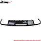 2011-2017 Benz CLS Class W218 Rear Bumper Lip Diffuser Carbon Fiber