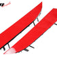 2014-2019 Benz W117 C117 CLA-Class Painted #Red Rear Side Vent Canards