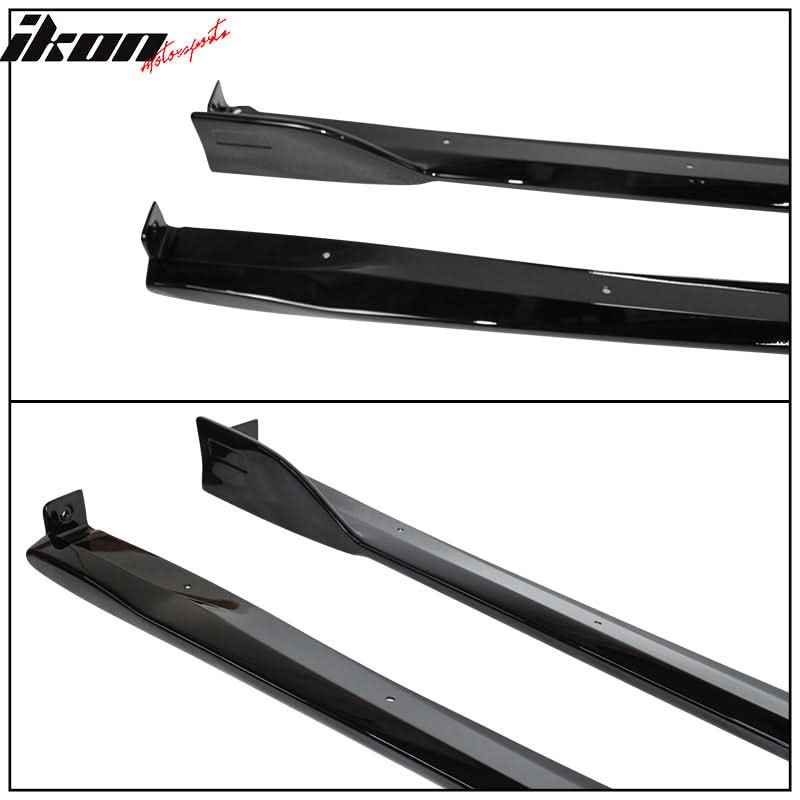 2019-2025 Toyota Corolla Hatchback 5Dr Painted #218 Black Side Skirts
