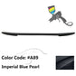 2017-2023 BMW 5 Series 7th G30 4Dr M4 V Style Trunk Spoiler Wing ABS