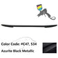 2017-2023 BMW 5 Series 7th G30 4Dr M4 V Style Trunk Spoiler Wing ABS