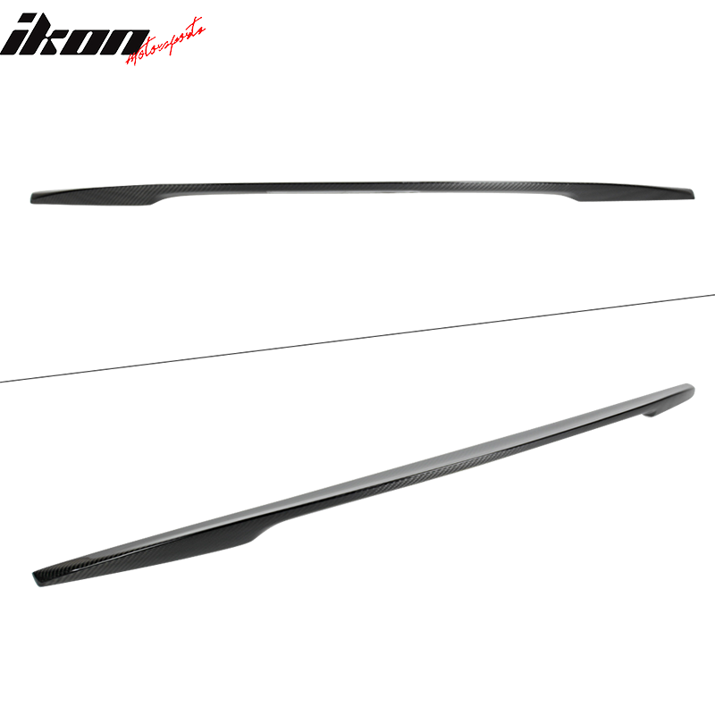 2014-2022 Infiniti Q50 Sedan 4Dr P Style Carbon Fiber CF Trunk Spoiler