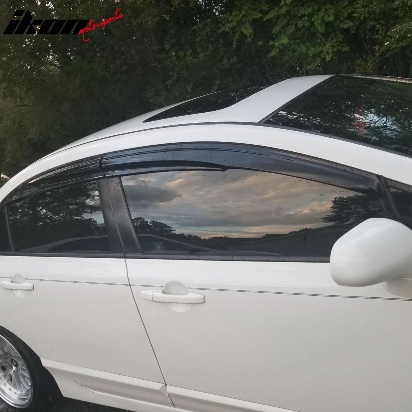 2006-2011 Honda Civic Sedan Window Visors Polycarbonate