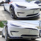 2017-2023 Tesla Model 3 Side Skirts Extension V Style Gloss Black 6PC