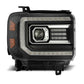 AlphaRex 14-18 GMC Sierra LUXX LED Proj Headlights Plank Style Black w/Activ Light/Seq Signal/DRL 880615 *Discontinued