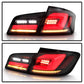 SPYDER 11-17 BMW 5 Series F10 F18 M5  Sequential Turn Signal LED Tail Light - BK ALT-YD-BMWF1011-BK 5088512