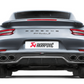 Akrapovic 16-17 Porsche 911 Turbo/Turbo S (991.2) Rear Carbon Fiber Diffuser - High Gloss DI-PO/CA/4/G