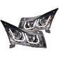 Anzo 2011-2015 Chevrolet Cruze Projector Headlights w/ U-Bar Black
