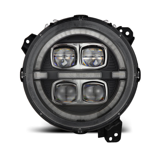 AlphaRex 18-23 Jeep Wrangler JL/Gladiator JT LED Proj Headlights Black w/ Activ Light/Seq Signal/DRL 880868 *Discontinued