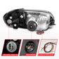 ANZO 00-04 Toyota Tundra (Fits Reg/Acc Cab Only) Crystal Headlights w/Light Bar Black w/Corner Light 111579