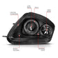 Anzo 2000-2005 Mitsubishi Eclipse Projector Headlights w/ Halo Black