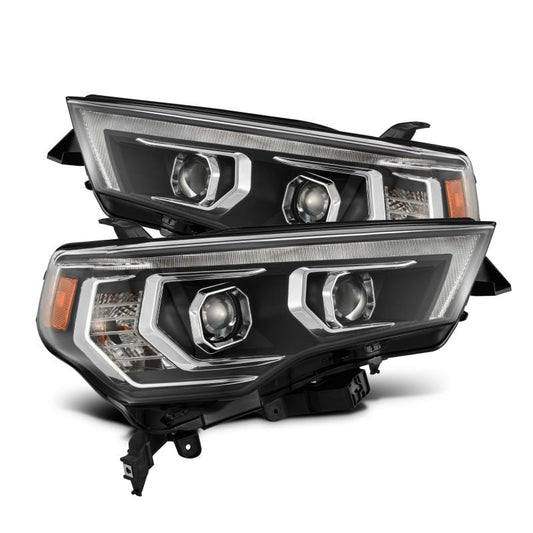 AlphaRex 14-22 Toyota 4Runner PRO-Series Projector Headlights Black w/Seq. Sig. + DRL 880814 *Discontinued