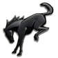 Ford Racing Bronco Rear Emblem - Matte Black M-1447-BRMB