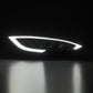 AlphaRex 12-21 Tesla Model S NOVA-Series LED Proj Headlights Blk w/Activtn Light & Seq.Sig / SB DRL 880877 *Discontinued
