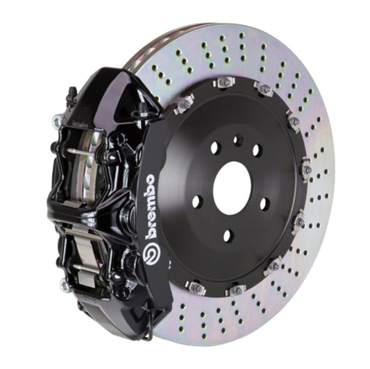 Brembo 25+ BMW X3 30 xDrive/BMW X3 M50 xDrive Fr GT BBK 6 Pist Cast 405x34 2pc Rotor Drilled - Black 1N1.9552A1