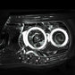 Anzo 2005-2011 Toyota Tacoma Projector Headlights w/ Halos Chrome