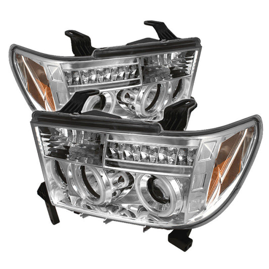 SPYDER Toyota Tundra 07-13 Projector Headlights CCFL Halo LED Chrm PRO-YD-TTU07-CCFL-C 5030313