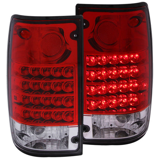 Anzo 1989-1995 Toyota Pickup LED Taillights Red/Clear
