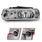 Anzo 1999-2002 Chevrolet Silverado 1500 Crystal Headlights Chrome