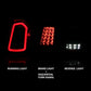 Anzo 11-14 Chrysler 300 Led Taillights Chrome w/ Sequential
