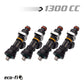 BLOX Racing Eco-Fi Street Injectors 1300cc/min w/1/2in Adapter Honda B/D/H Series (Set of 4) BXEF-06514.11-1300-4