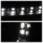 Spyder Audi A6 02-04 Projector Headlights Halogen Model Only - DRL Black PRO-YD-ADA601-DRL-BK 5008657