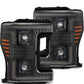 AlphaRex 17-19 Ford F-250/350/450/550 Super Duty LUXX-Series LED Proj Headlights Alpha-Blk SS/SBDRL 880322 *Discontinued
