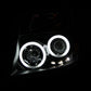 Anzo 2005-2008 Nissan Frontier Projector Headlights w/ Halo Black