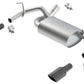 Borla 12-16 Jeep Wrangler 3.6AT/MT 4WD 2+4DR S/ SQ /RL/AC SR 2.5in, 2in Tip 3.5 sqx8 Black Chrome 11834BC