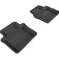 3D MAXpider 2007-2010 Chrysler Sebring Sedan Kagu 2nd Row Floormats - Black L1CY00121509