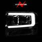 ANZO 99-04 Ford F250/F350/F450/Excursion (excl 99) Projector Headlights - w/Light Bar Chrome Housing 111552