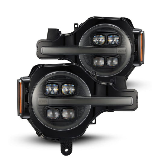 AlphaRex 21-23 Ford Bronco NOVA LED Proj Headlights Alpha-Black w/Activ Light/Seq Signal/DRL 880259 *Discontinued