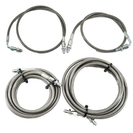 Stainless Main Front & Rear Brake Line Replacement Kit for 92-95 Honda Civic EG