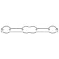 Cometic Gasket Cometic GM Small Block Aluminum/Rubber Exhaust Port Cover Set - 18 Degree Heads C5258