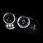 Anzo 2006-2010 Dodge Charger Projector Headlights w/ Halo Black