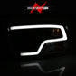Anzo Dodge Ram 09-18 Projector Plank Style Headlight w/Halo Black Clear