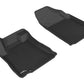 3D MAXpider 2016-2018 Nissan Altima Sedan Kagu 1st Row Floormat - Black L1NS09211509
