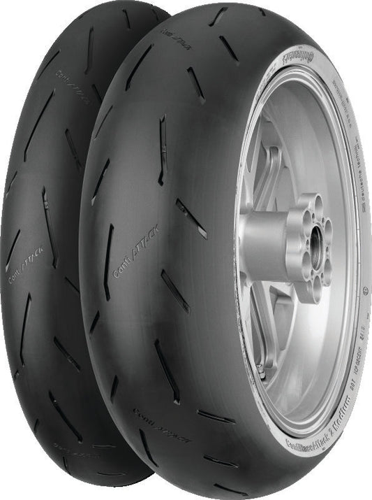 Continental Tire Continental ContiRaceAttack 2 Soft - 120/70 ZR17 M/C 58W TL Front 02446500000