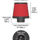 AEM Induction AEM 3.5 inch Short Neck 5 inch Element Filter Replacement 21-204DK
