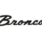 Ford Racing 21-24 Bronco Classic Script Fender Badge Kit - Gloss Black M-1447-BSGS