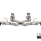 Corsa 2020 Corvette C8 3in Xtreme Cat-Back Exhaust 4.5in Blk Quad Tips - Integrates stock AFM Valve 21102BLK