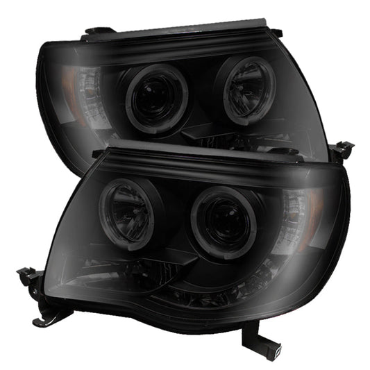 Spyder Toyota Tacoma 05-11 Projector Headlights LED Halo LED Blk Smke PRO-YD-TT05-HL-BSM 5078650