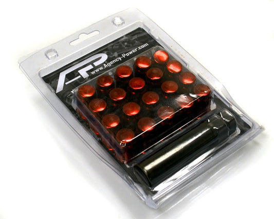 Agency Power Tuner Lugs 12x1.50 Closed End Wheel Lug Nuts - Red AP-UNI-400R