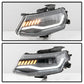 Spyder Chevy Camaro 16-18 Halogen Model Projector Headlights Black PRO-YD-CCAM16HALSI-SEQ-BK 5087331