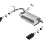 Borla 12-14 Jeep Wrangler JK 2/4Dr Rr Section ATAK Single Square Rlld Angle-Cut Black Chrome Exhaust 11860BC